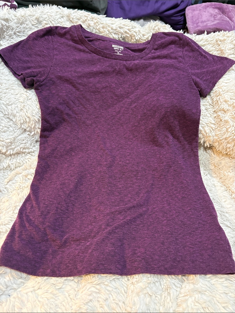 Mossimo Supply Co. Short Sleeve Crew Neck Tee - Plum Purple